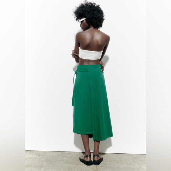 Zara BELTED PLEATED SKIRT LIMITED EDITION - Picture 12 of 13